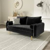 Picture of MARYJANET Velvet Sofa Range (Black) - Final sale