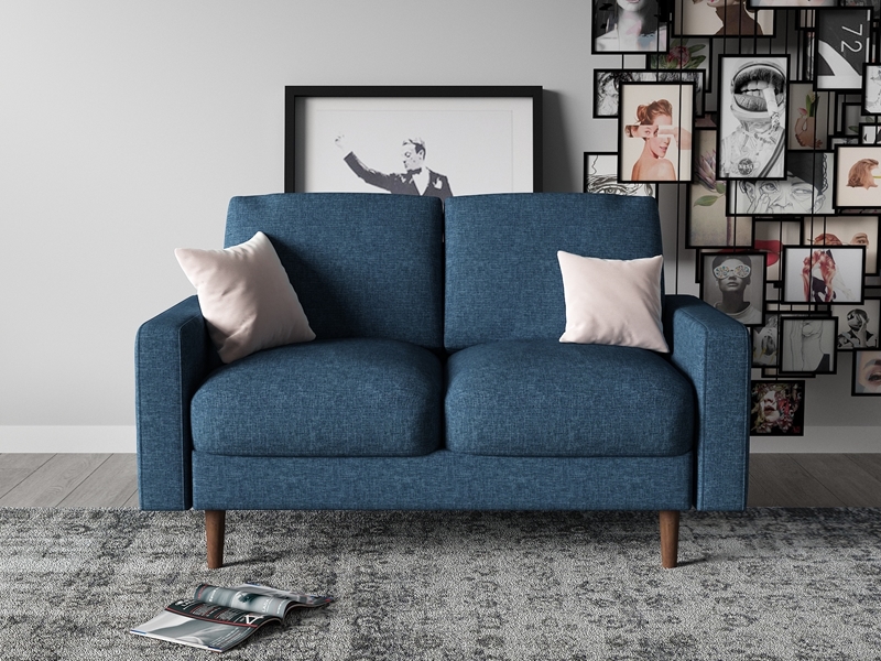 Picture of Grimsby 3+2 Sofa Range(Dark Blue)- 2 Seater (Loveseat)