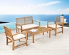 Picture of WATFORD 4PC OUTDOOR SOFA SET *SOLID ACACIA
