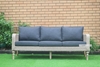 Picture of OASIS SOLID ACACIA 4PC WICKER COFFEE TABLE & SOFAS *ALUMINIUM FRAME