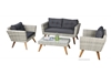 Picture of VITA 4PC WICKER SOFA SET *ALUMINIUM FRAME