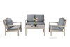 Picture of SORRENTO 4PC OUTDOOR/INDOOR SOFA SET *SOLID ACACIA