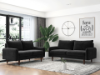 Picture of KAISON Sofa Range (Black) - Loveseat + Sofa Set