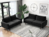 Picture of KAISON Sofa Range (Black) - Loveseat + Sofa Set