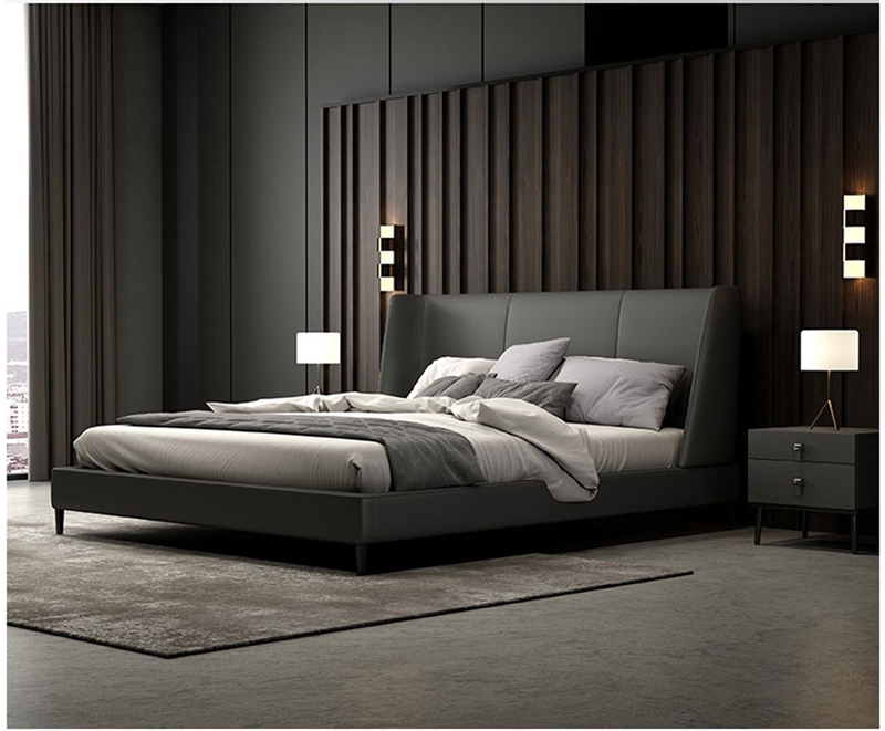 Picture of LOFT Leather Bed In Queen/King - Queen