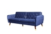 Picture of ARTHUR 3 Seater Sofa Bed (Blue Velvet)
