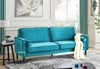 Picture of ROSINA 3 SEATER SOFA BED * GREEN VELVET