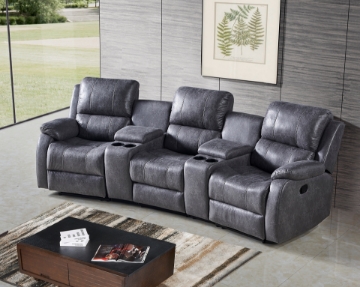 Picture of EASTON HOME Theatre Reclining Sofa Witn 2 Cup Holders and Storage