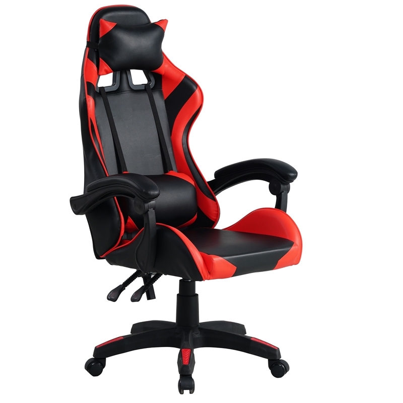 Storm Ergonomic Swivel Gaming Chair with Headrest and Lumbar Support