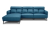 Picture of Sikora Fabric Sectional Sofa (Blue) - Right