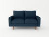 Picture of MAC Fabric Sofa Range (Dark Blue) - Loveseat + Sofa Set