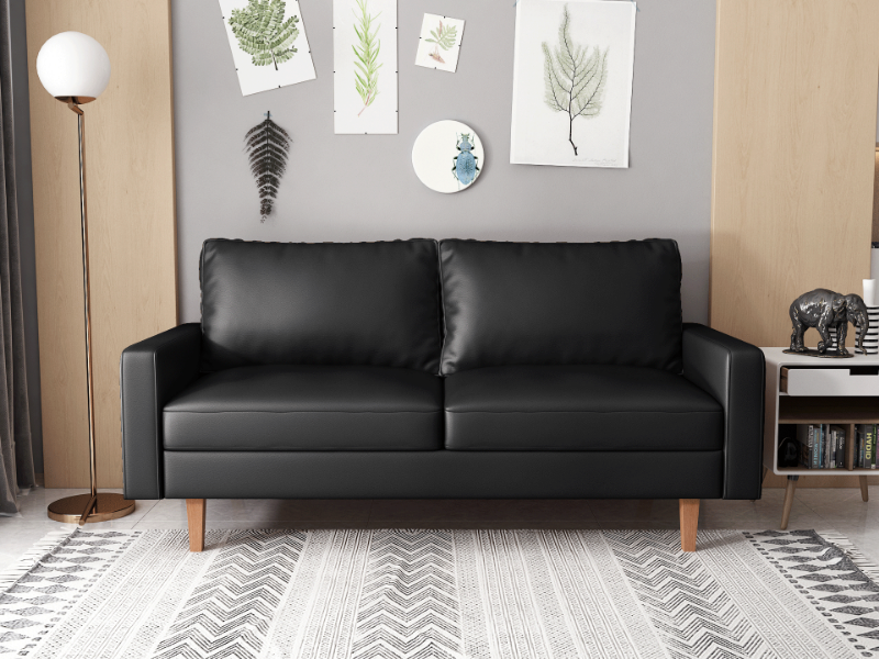 Picture of MAC Leather 3+2 Sofa Range (Black) - 3 Seaters (Sofa)