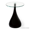 Picture of JUPITER Fiber Glass Side Table in Black  and White Color - Black