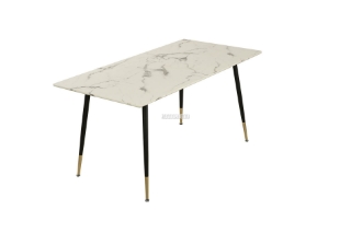 Picture of BIJOK 47/63 Dining Table (White Marble Finishing) - 63 Inch