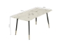 Picture of BIJOK 47"/63" Dining Table (White Marble Finishing)