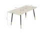 Picture of BIJOK 47/63 Dining Table (White Marble Finishing) - 47 Inch