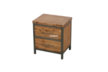 Picture of KANSAS 2-Darwer Acacia Wood Nightstand (Walnut)