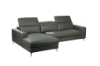 Picture of CHERADI Sectional Sofa in 100% Top Leather (Grey) - Facing Right