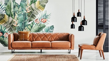 Picture of SARDINIA 3.5 & 1 Seat Sofa In 100% Top Vintage Leather