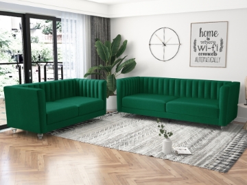 Picture of MISHTI Velvet Sofa Range (Green)