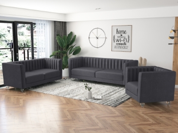 Picture of MISHTI Velvet Sofa Range (Gray)