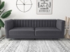 Picture of MISHTI Velvet Sofa Range (Gray) - 2 Seaters (Loveseat)