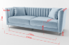 Picture of MISHTI 3+2+1 Velvet Sofa Range (Black)