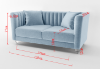 Picture of MISHTI 3+2+1 Velvet Sofa Range (Black)