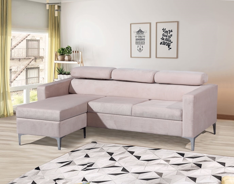 Picture of Amona  reversible Velvet sectional sofa - super firm seats