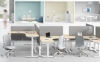 Picture of UP1 L-SHAPE Height Adjustable Desktop Only - 150cm Long (White)