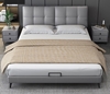 Picture of GIMORA Platform Bed Frame Genuine Leather