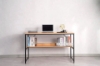 Picture of HENMAN 120 Work Desk with Bottom Shelf (Black)