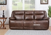 Picture of KANSAS Electric Power Reclining 1+2+3 Sofa Range *Leather Gel - 2 Seater With Console (Loveseat)
