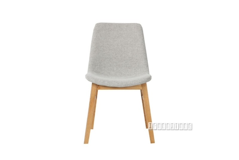 Picture of LARSSON Dining Chair (Solid Ash in Red/Grey) - Light Grey