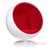 Picture of BALL Chair Black (Cashmere & Fiber Glass)
