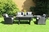 Picture of ORLY 4PC Outdoor Wicker Sofa & Dining Set