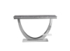 Picture of NUCCIO 55" Marble Top Stainless Steel Console Table (Dark Gray)