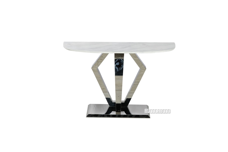 Picture of NUCCIO 150 Marble Top Stainless Steel Console Table