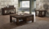Picture of VENTURA Solid Wood End Table (Rustic Brown)