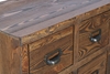 Picture of LIBRARY 8 Drawers Wood Cabinet *Brown Rustic