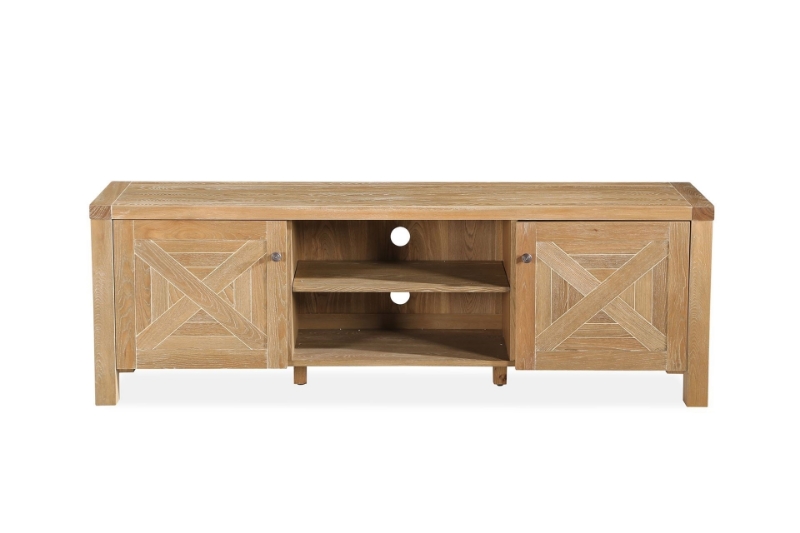Picture of CORSICA 2 Door Oak TV Unit (Natural Wash)