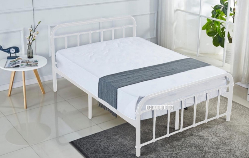 Picture of FLEMINGTON Steel Bed Frame in Double/Queen Size (White) - Double