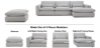 Picture of SIGNATURE Modular Sofa Range (Dust, Water & Oil Resistant) - Right Facing Chaise