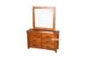 Picture of RIVERWOOD Rustic Pine 6-Drawer Dresser with Mirror