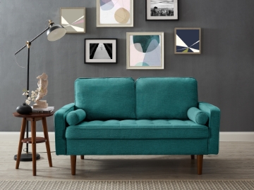 Picture of FAVERSHAM Sofa Range (Cyan) - 2 Seaters (Loveseat)