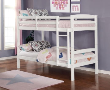 Picture of ARTICE Single-Single Bunk Bed (White)