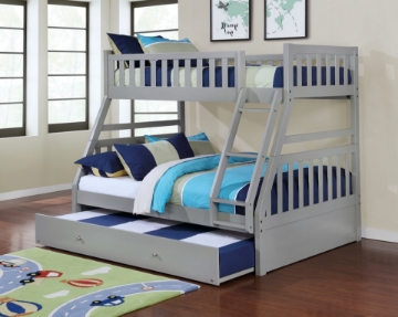 Picture of KEAN Single-Double Bunk Bed (Grey) - Bed Frame Only