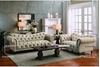 Picture of MARSALA 3+2+1 Chesterfield Tufted Fabric Sofa Range (Beige) - 3 Seater