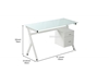 Picture of ARCHIE 130 Glass Computer Desk (White)