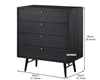 Picture of LUX 4 DRAWER CHEST/ TALLBOY